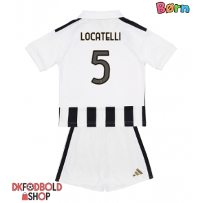 Juventus Manuel Locatelli #5 Hjemmebanesæt Børn 2026-27 Kort ærmer (+ korte bukser)